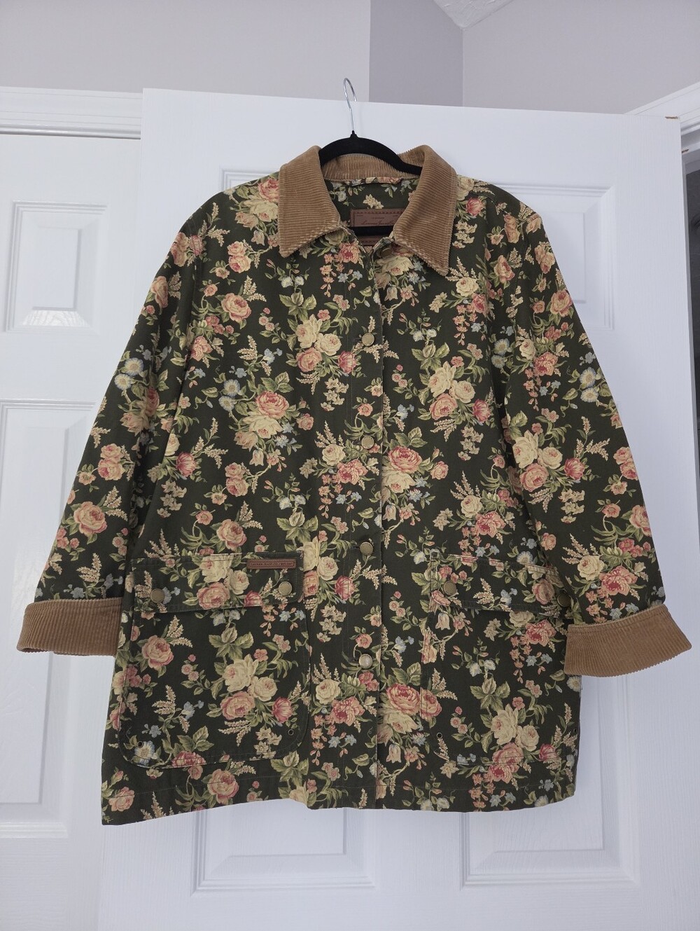 Vintage Lauren Jeans Co English Garden Barn Chore Floral Jacket 2XL